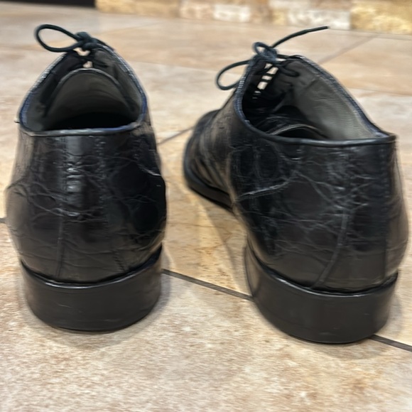 Lorenzo Banfi Man’s Italian Shoe Crocodile Dressing size 8 - Picture 8 of 16